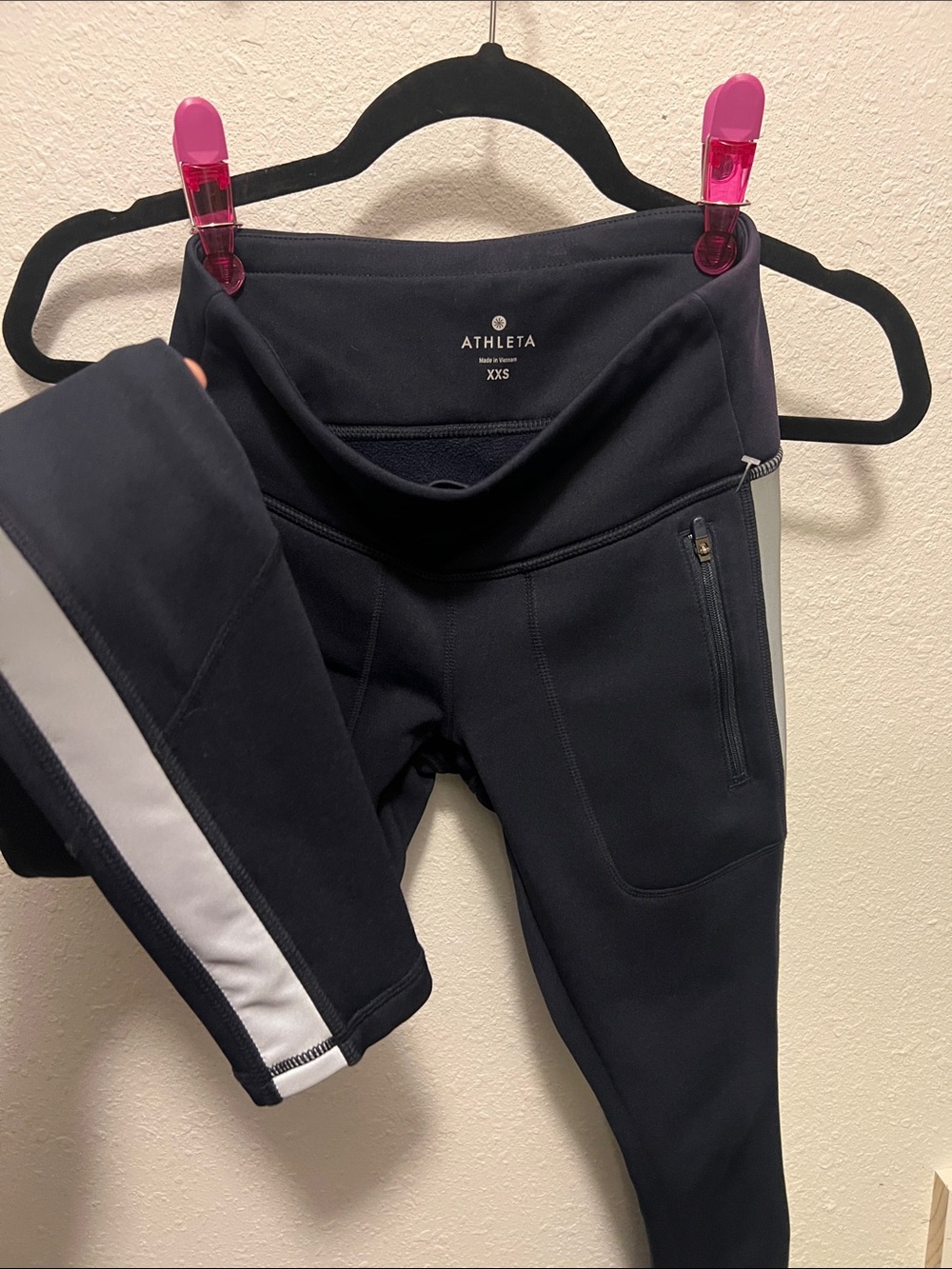 Athleta Leggings with Reflective Side Stripe